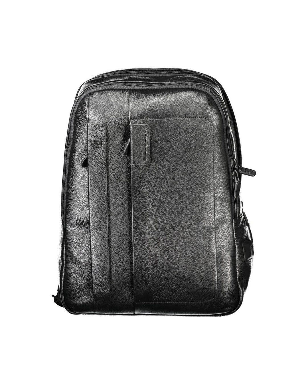 Piquadro Men's Black Leather Backpack - One Size