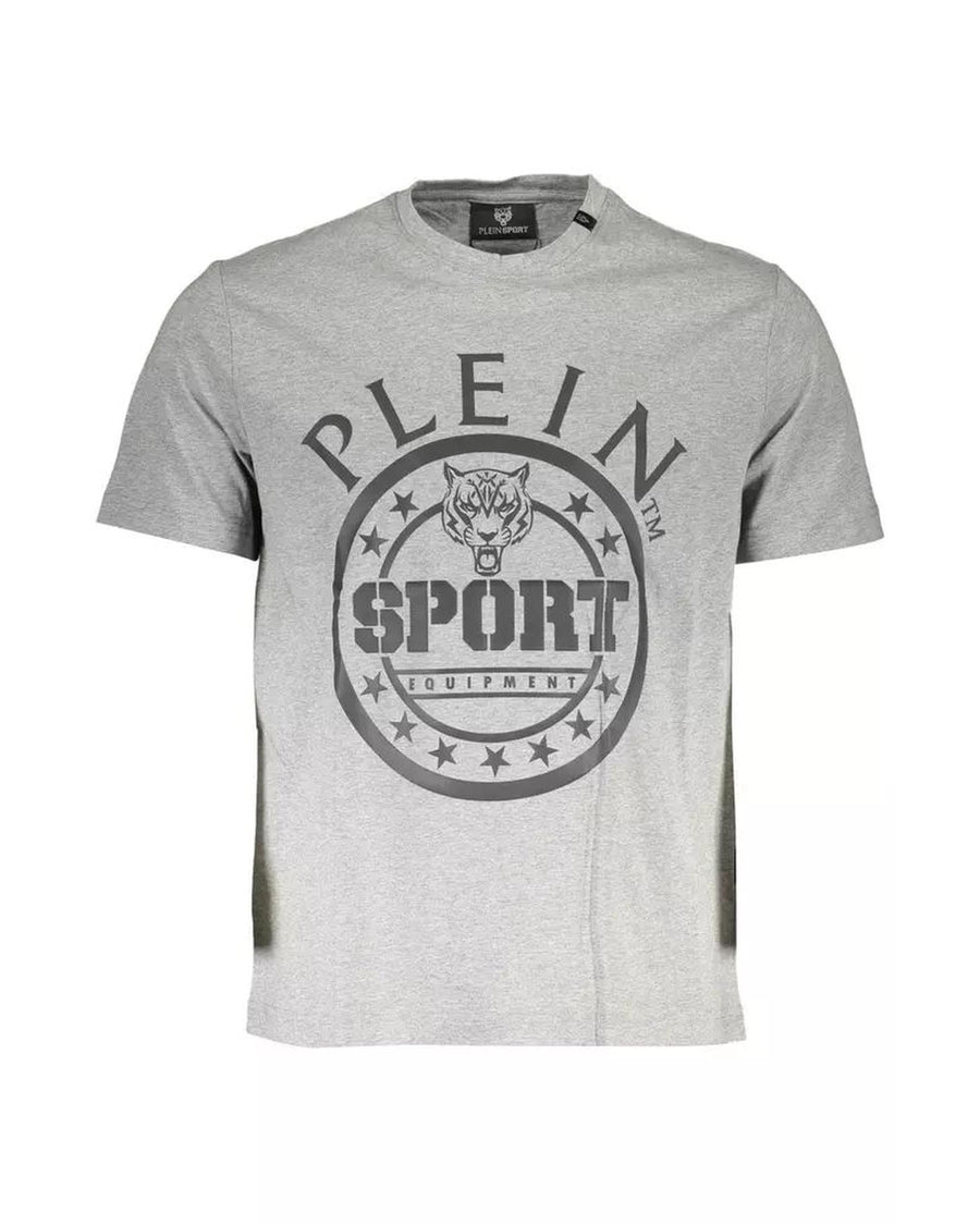Plein Sport Men's Gray Cotton T-Shirt - M