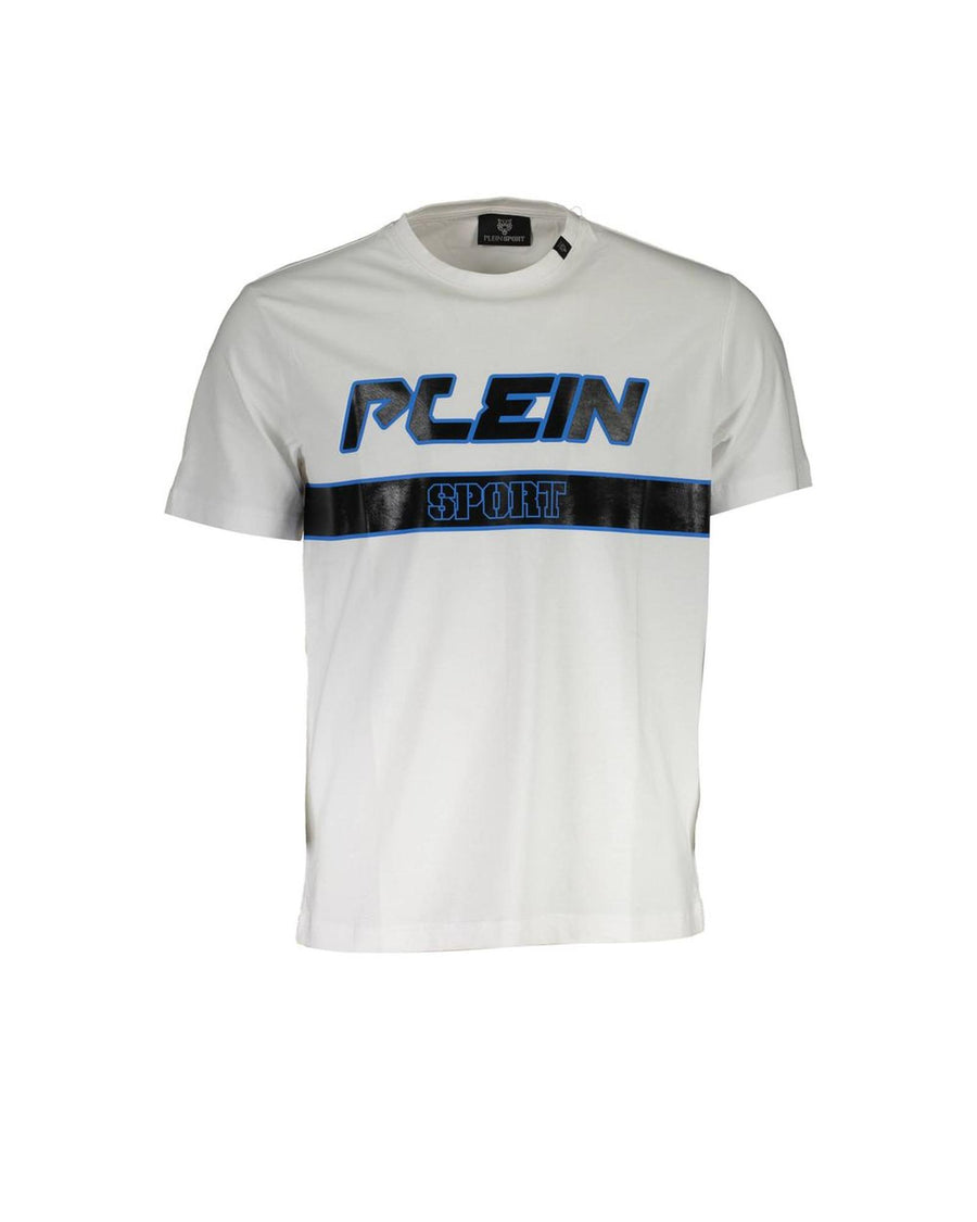 Plein Sport Men's White Cotton T-Shirt - M