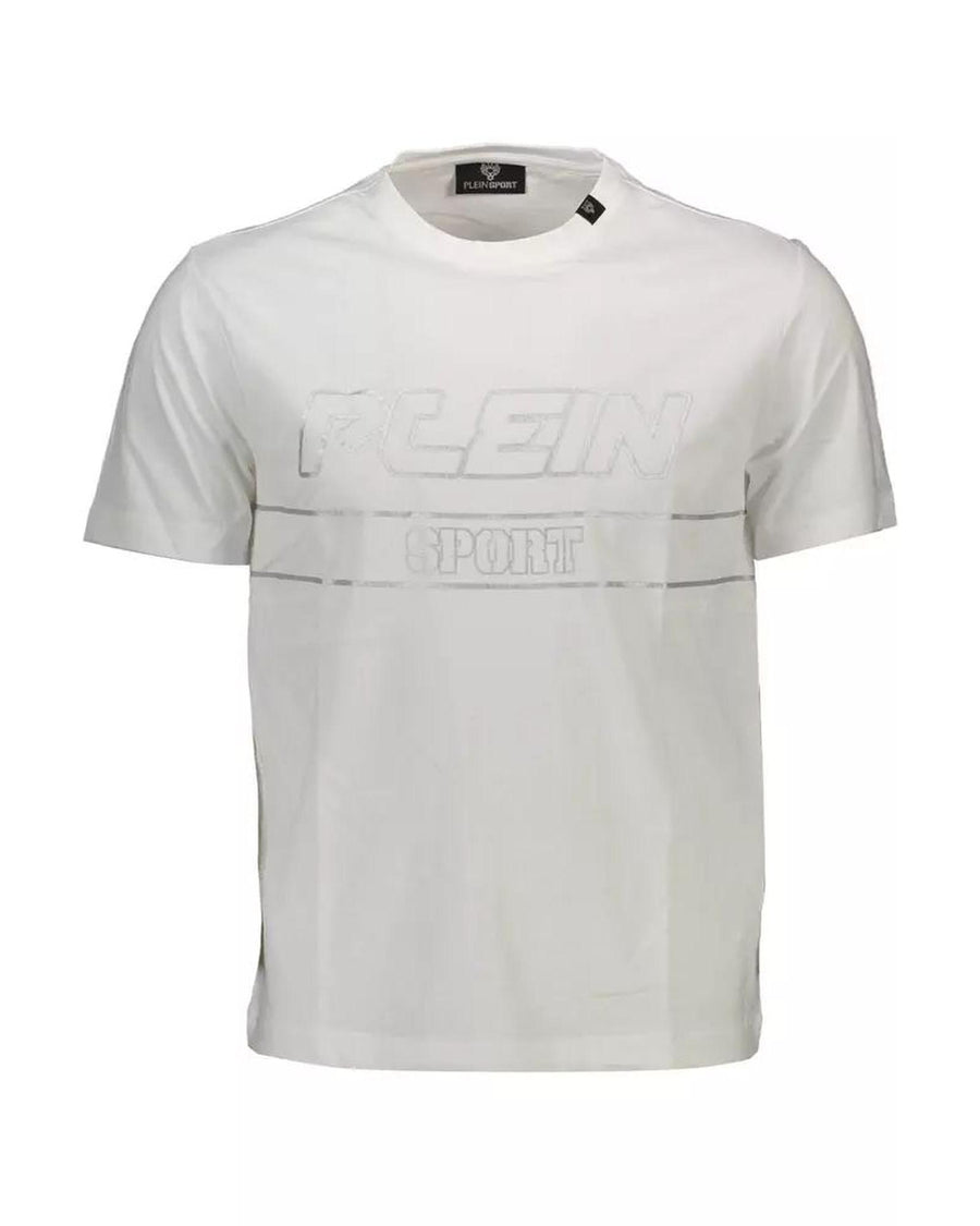 Plein Sport Men's White Cotton T-Shirt - L