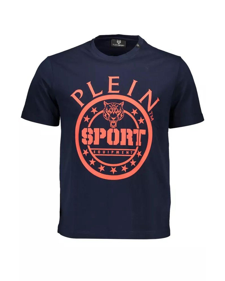 Plein Sport Men's Blue Cotton T-Shirt - M