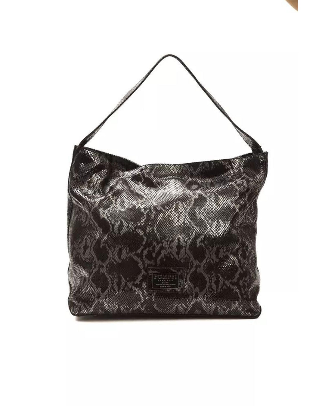 Pompei Donatella Women's Chic Python Print Leather Shoulder Bag - One Size