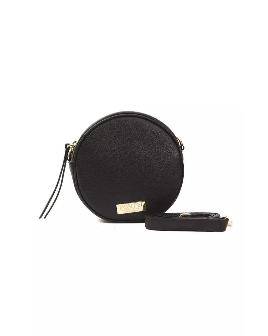 Pompei Donatella Women's Small Oval Leather Crossbody Elegance - One Size
