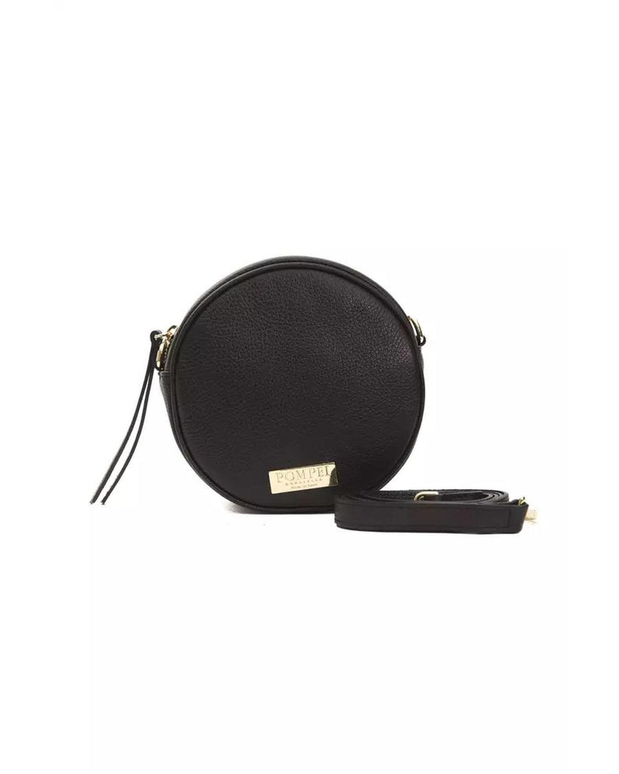 Pompei Donatella Women's Small Oval Leather Crossbody Elegance - One Size