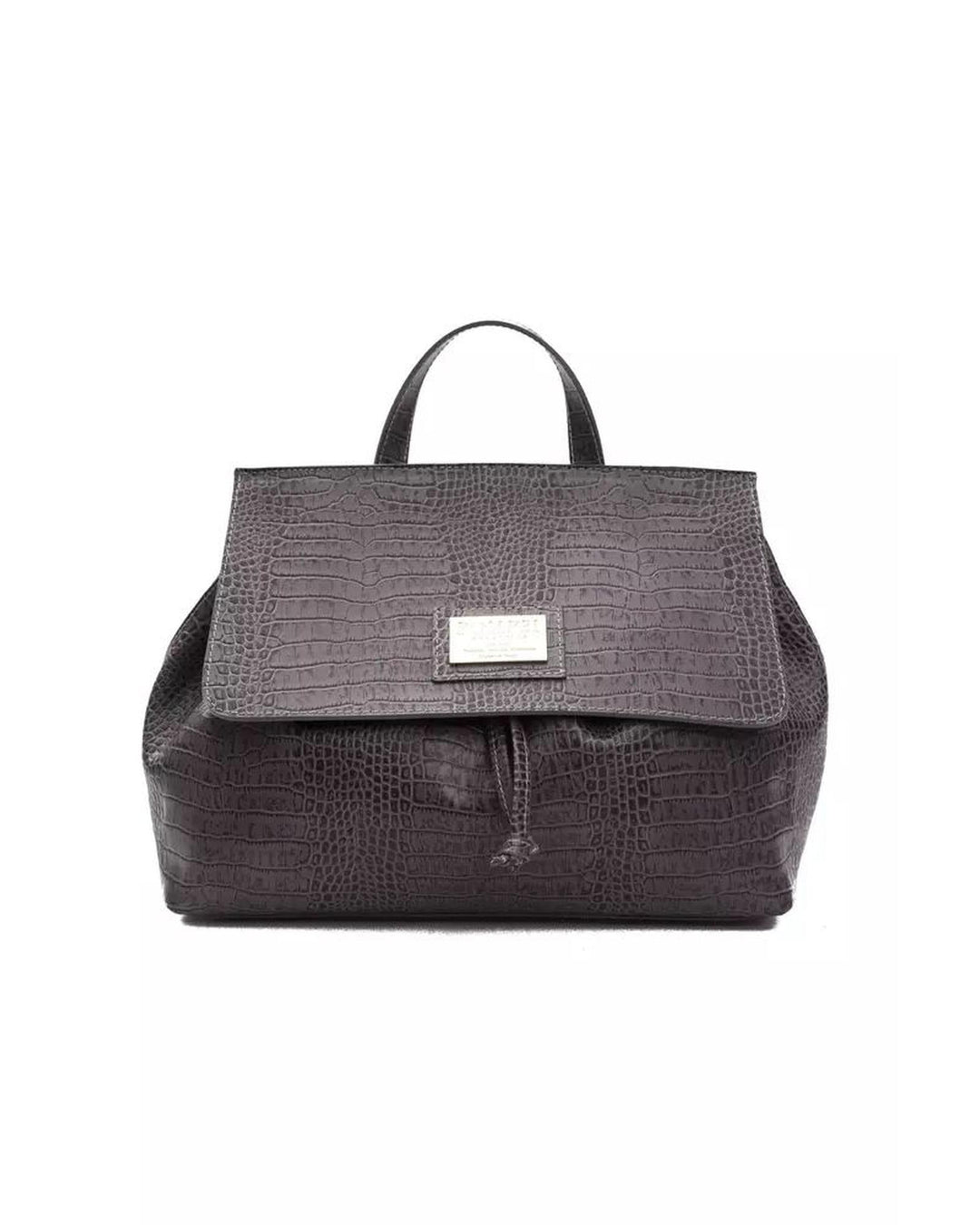 Pompei Donatella Women's Convertible Croc-Print Leather Handbag - One Size