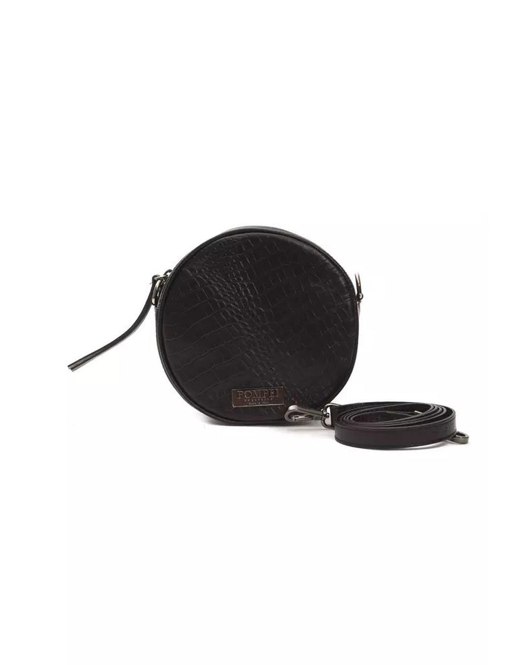 Pompei Donatella Women's Elegant Leather Oval Crossbody Perfection - One Size