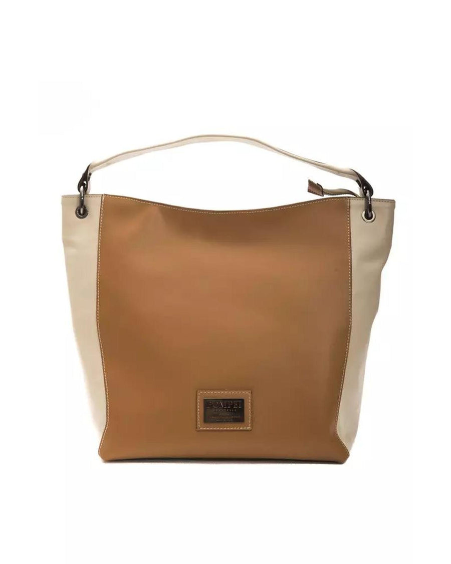 Pompei Donatella Women's Elegant Leather Shoulder Bag in Rich Brown - One Size