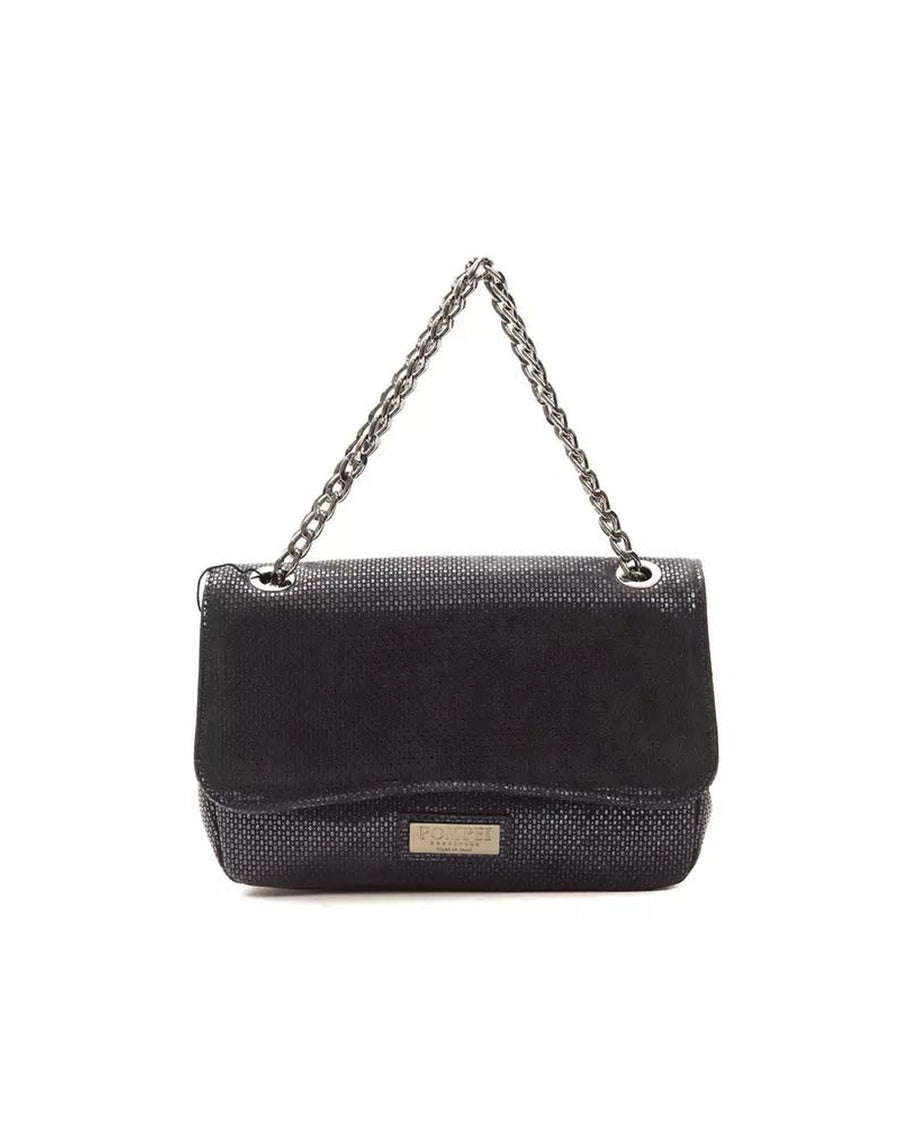 Pompei Donatella Women's Chic Blue Leather Crossbody Elegance - One Size