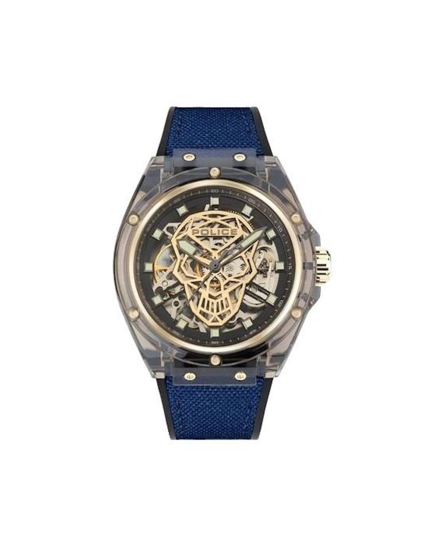 Police Men's Blue Silicone Watch - One Size