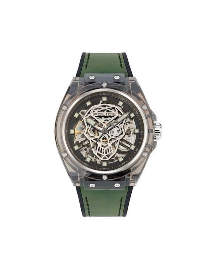 Police Men's Green Silicone Watch - One Size