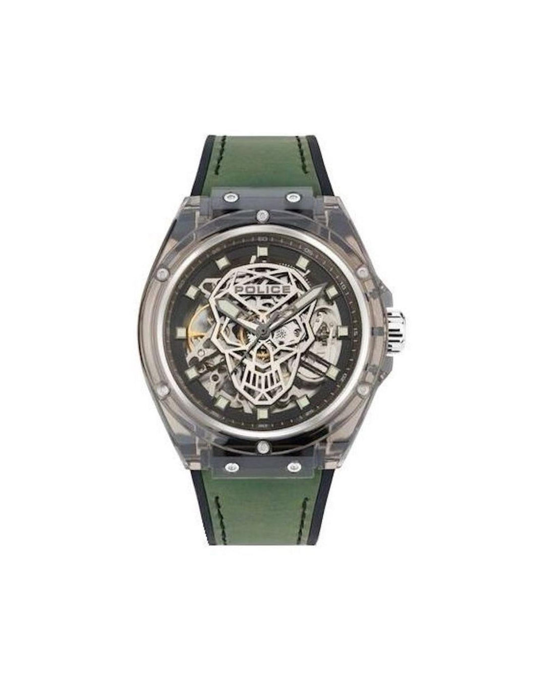 Police Men's Green Silicone Watch - One Size