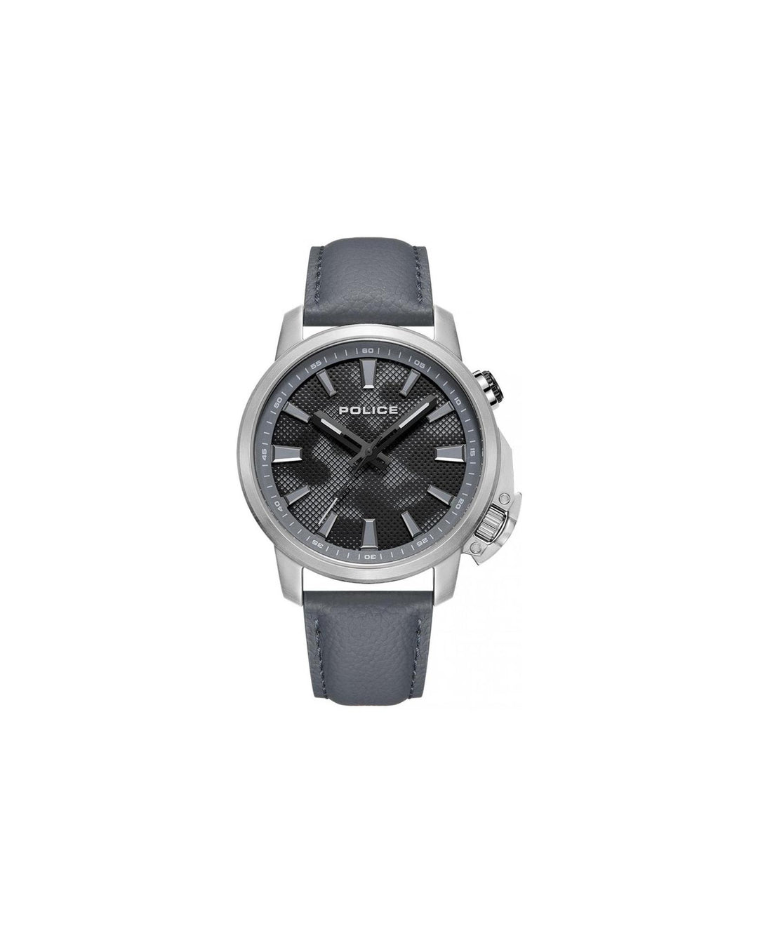 Police Men's Gray Leather Watch - One Size