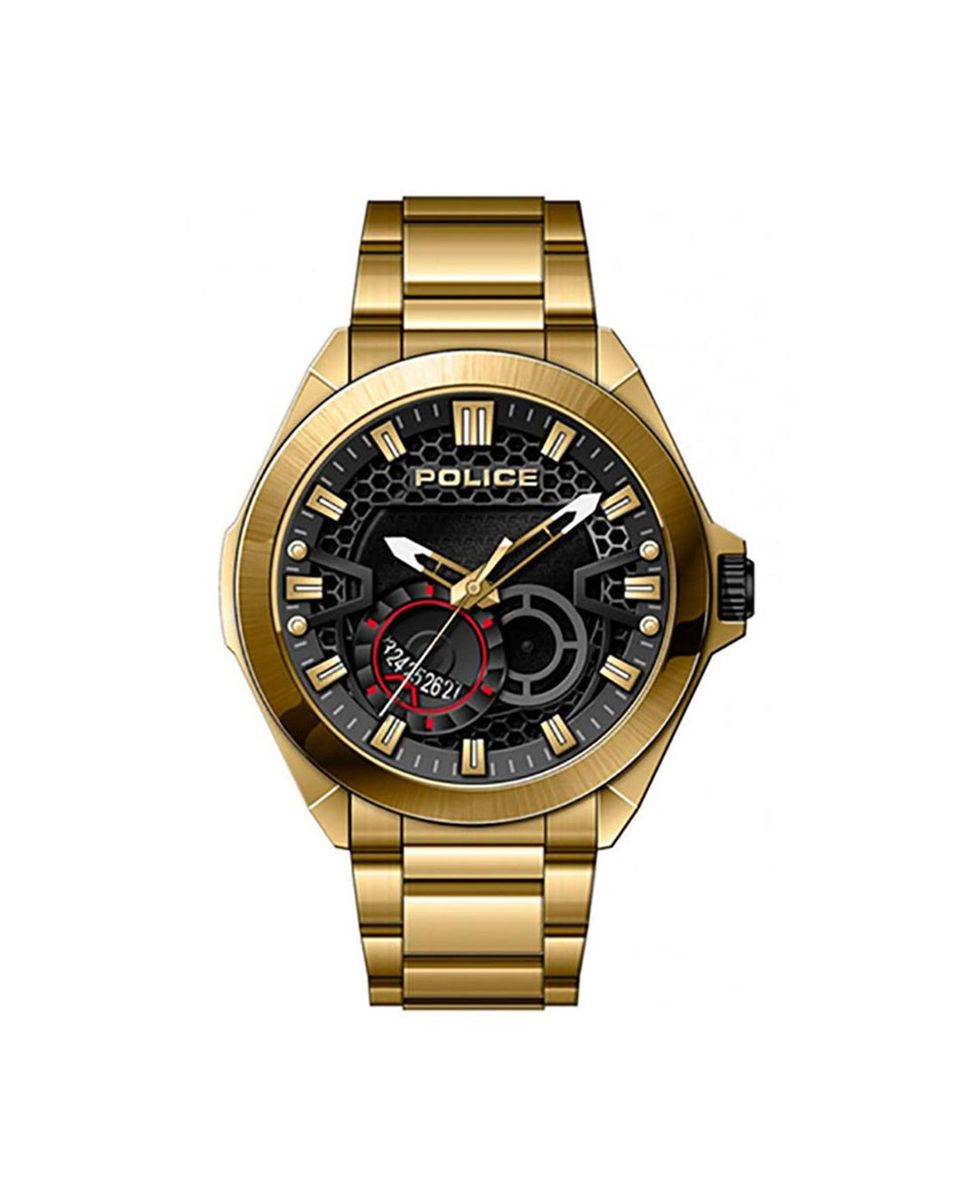 Police Men's Gold Stainless Steel Watch - One Size