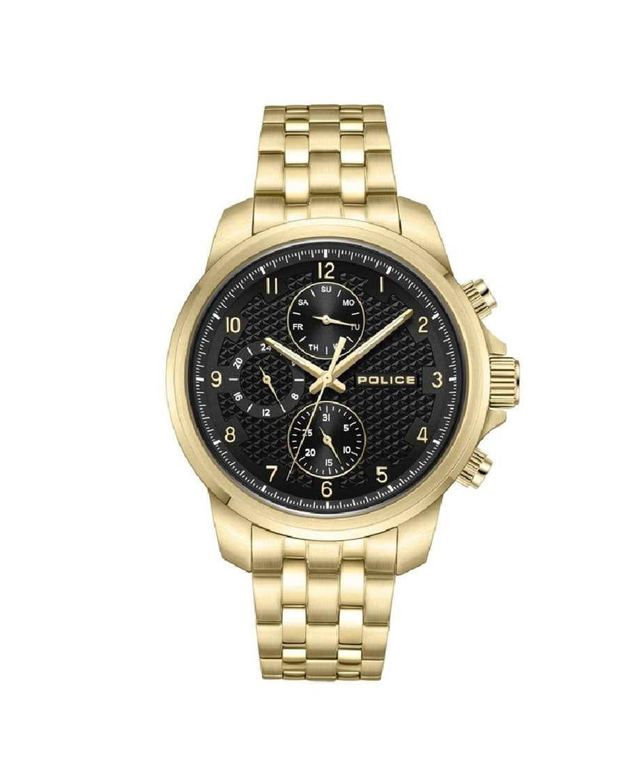 Police Men's Gold Stainless Steel Stainless Steel Watch - One Size