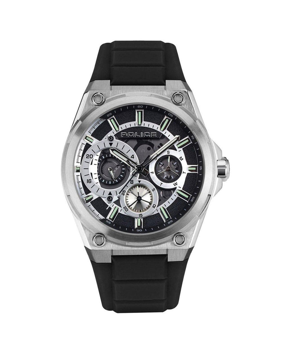 Police Men's Black Silicone Watch - One Size