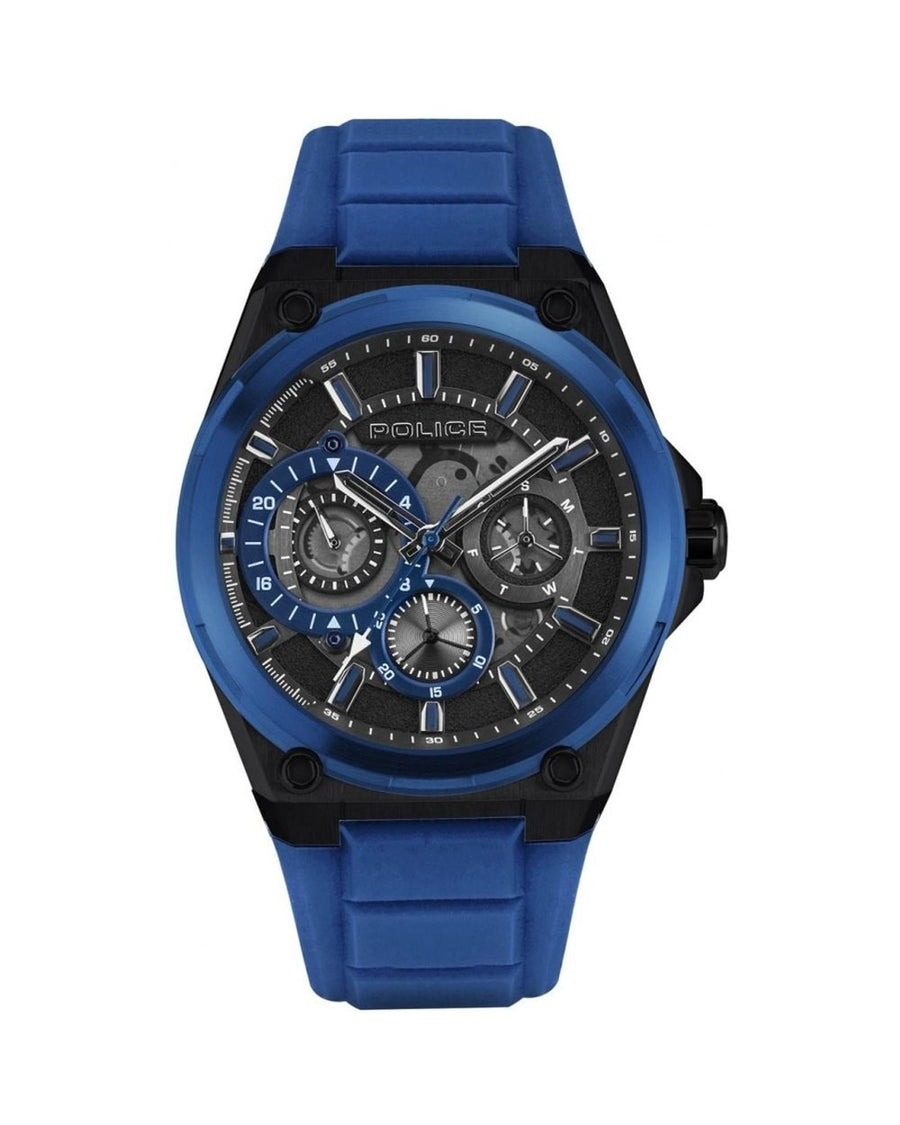 Police Men's Blue Silicone Watch - One Size