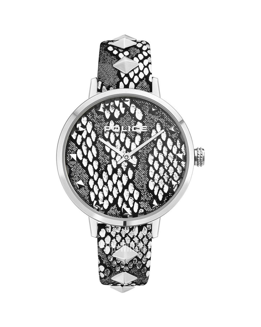 Police Women's Gray Leather Watch - One Size