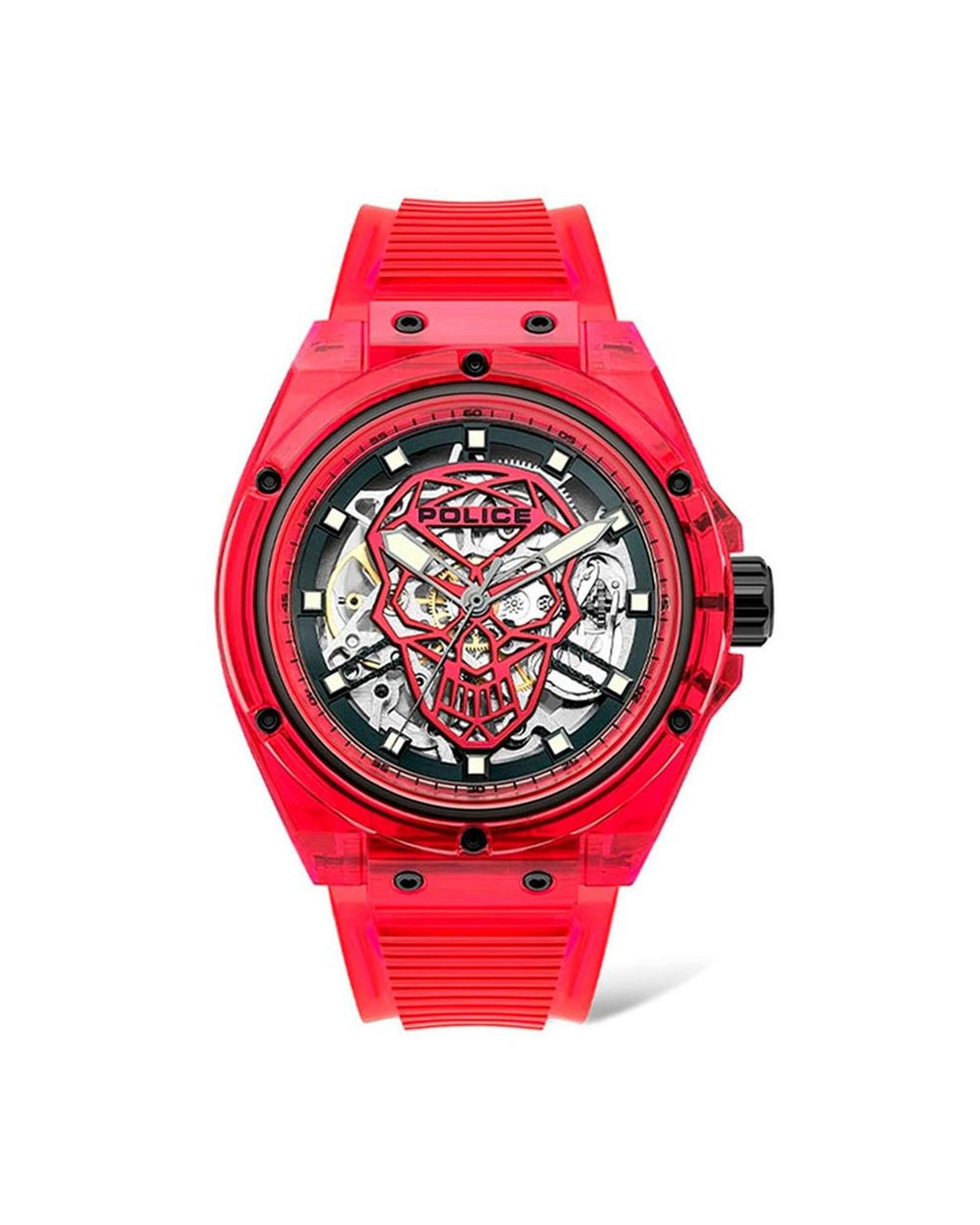 Police Men's Red Resin Watch - One Size