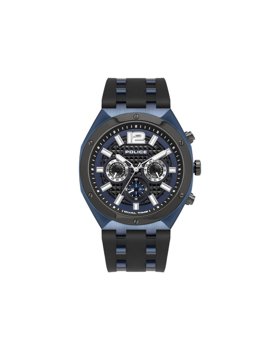 Police Men's Blue Silicone Watch - One Size