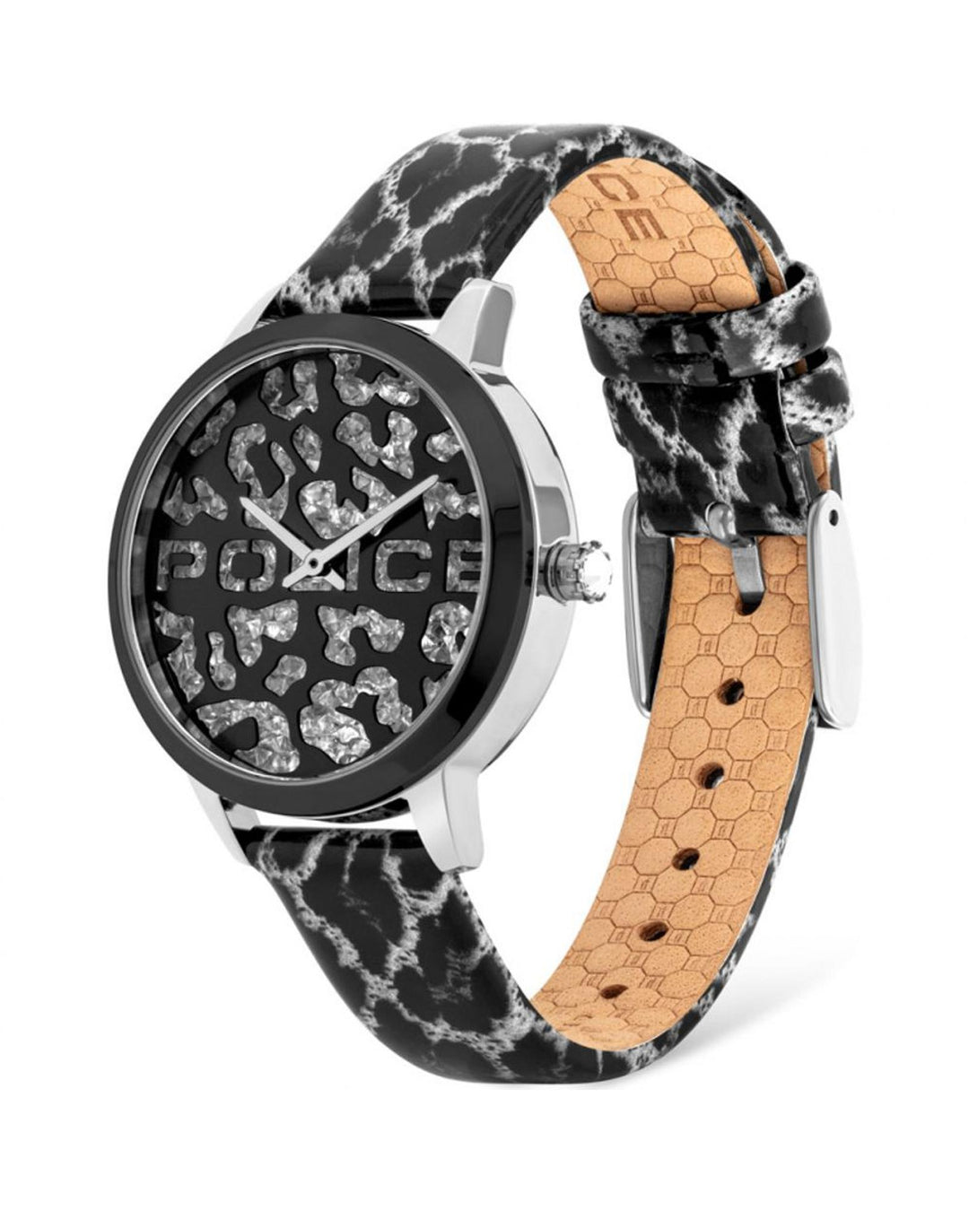 Police Women's Black Leather Watch - One Size