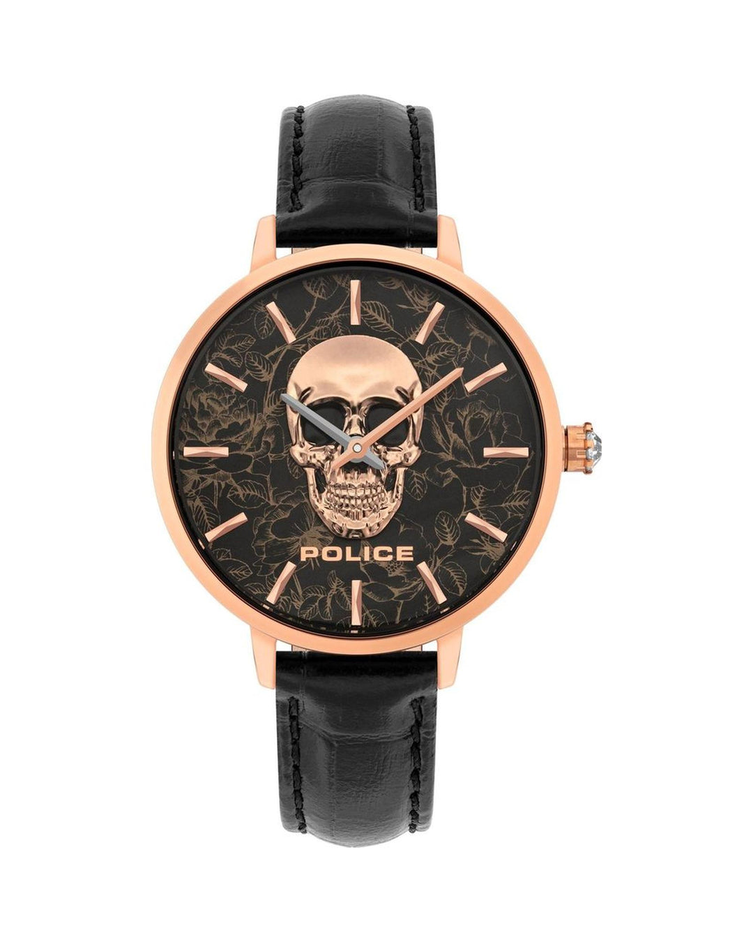 Police Women's Black Leather Watch - One Size