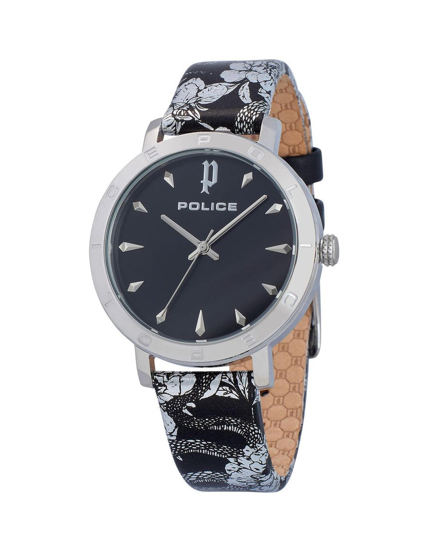 Police Women's Black Leather Watch - One Size