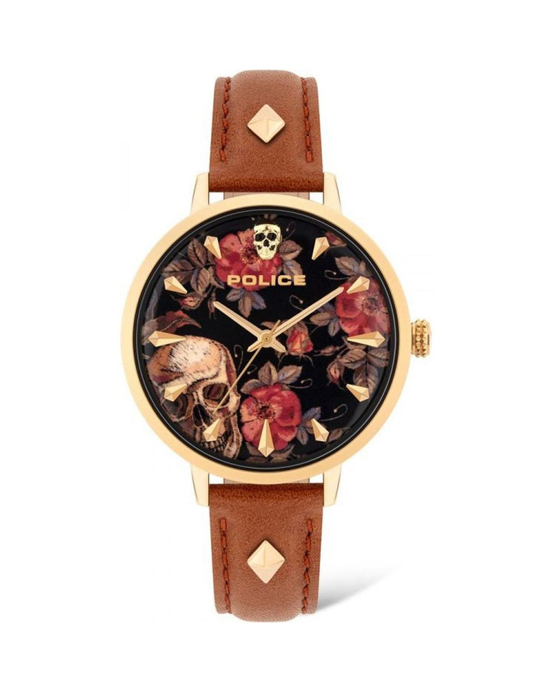 Police Women's Brown Leather Watch - One Size