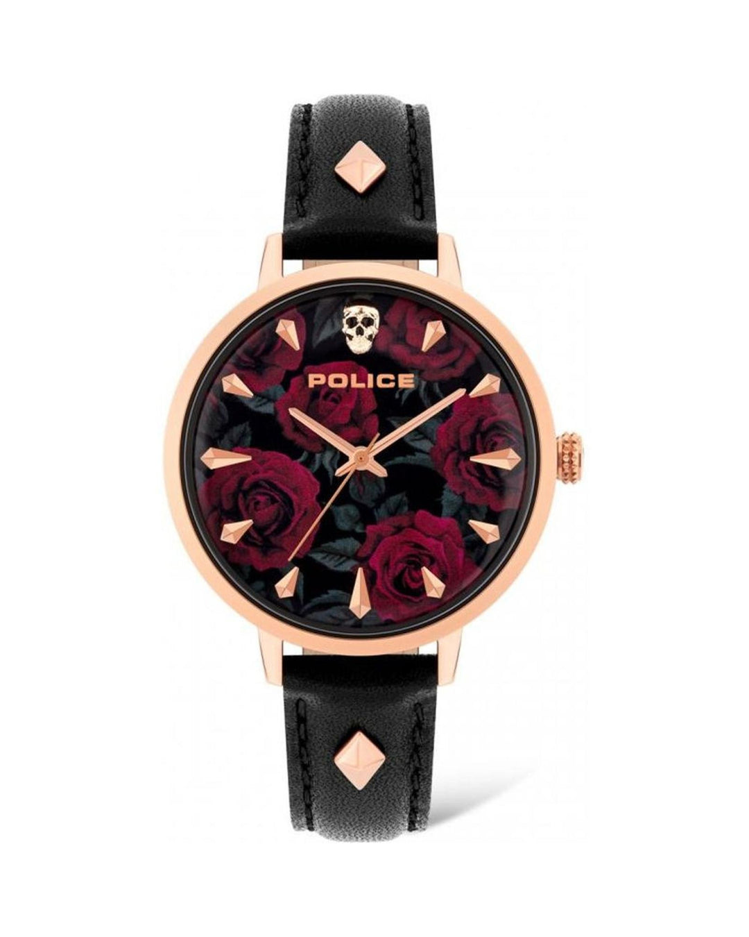 Police Women's Black Leather Watch - One Size