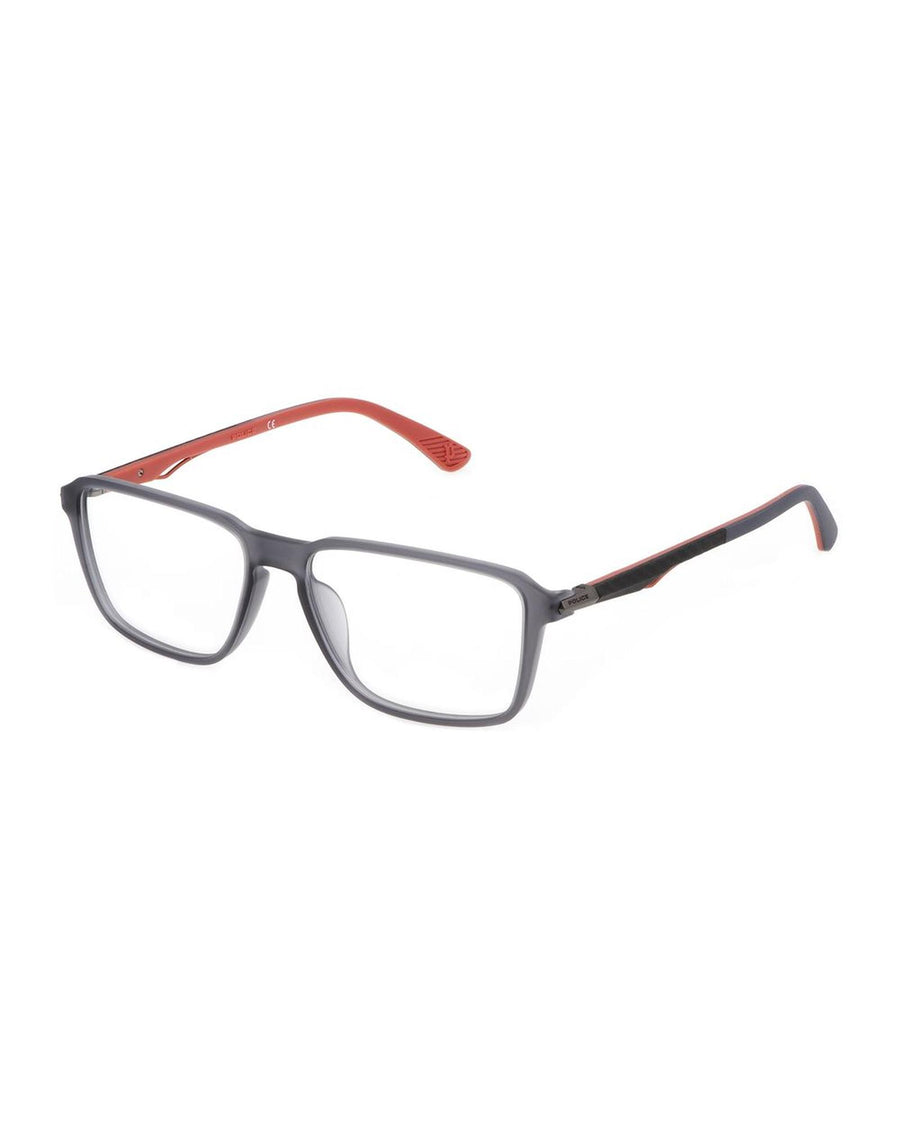 Police Men's Gray Plastic Frames - One Size