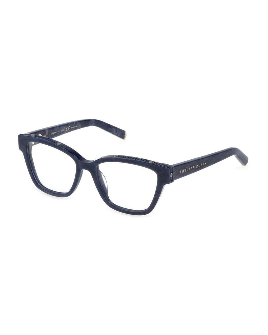Philipp Plein Women's Blue Metal Acetate Frames - One Size