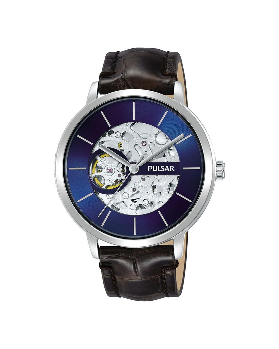 Pulsar Men's Brown Leather Watch - One Size