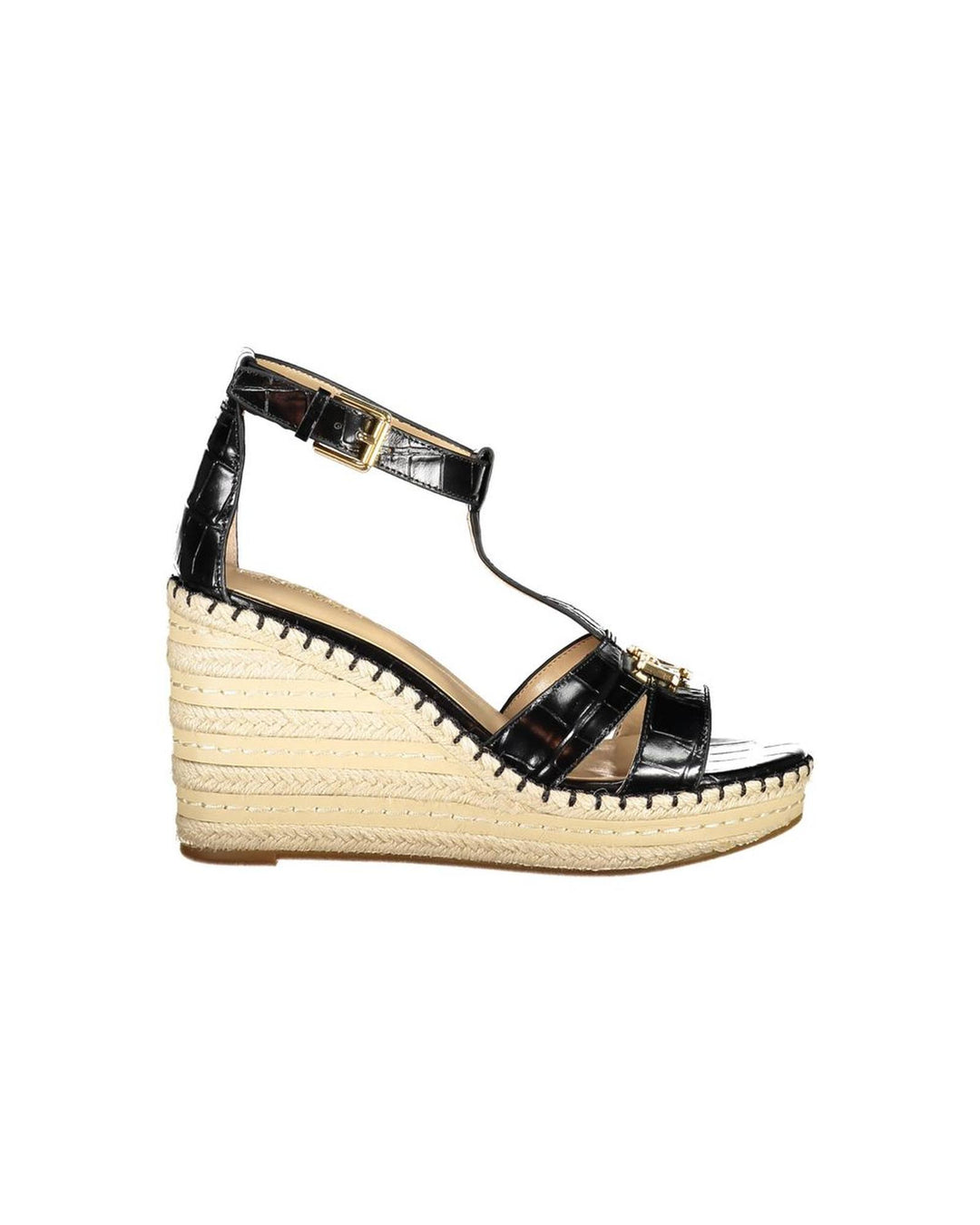 Ralph Lauren Women's Black Polyester Sandal - 40 EU