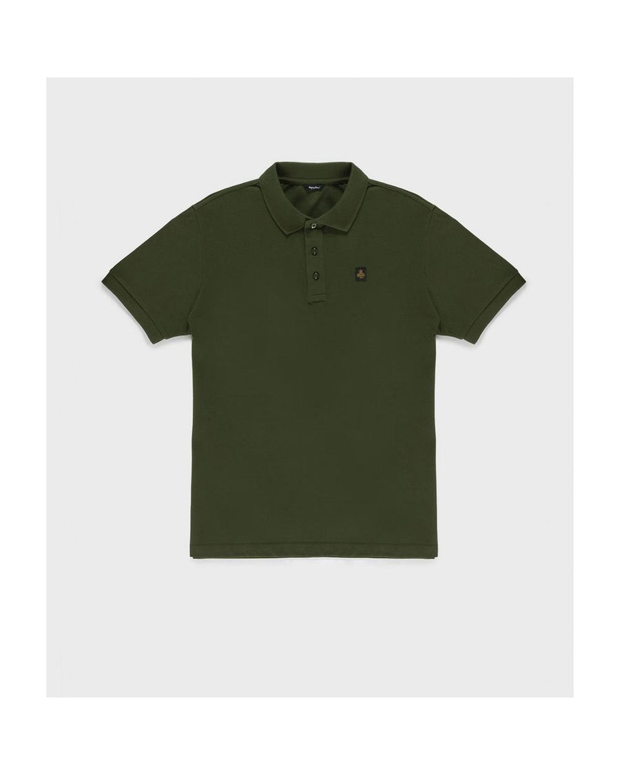 Refrigiwear Men's Green Cotton Polo Shirt - L