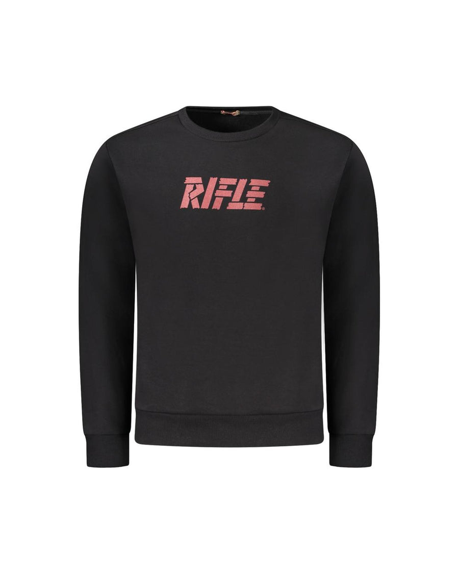 Rifle Men's Black Cotton Sweater - XL
