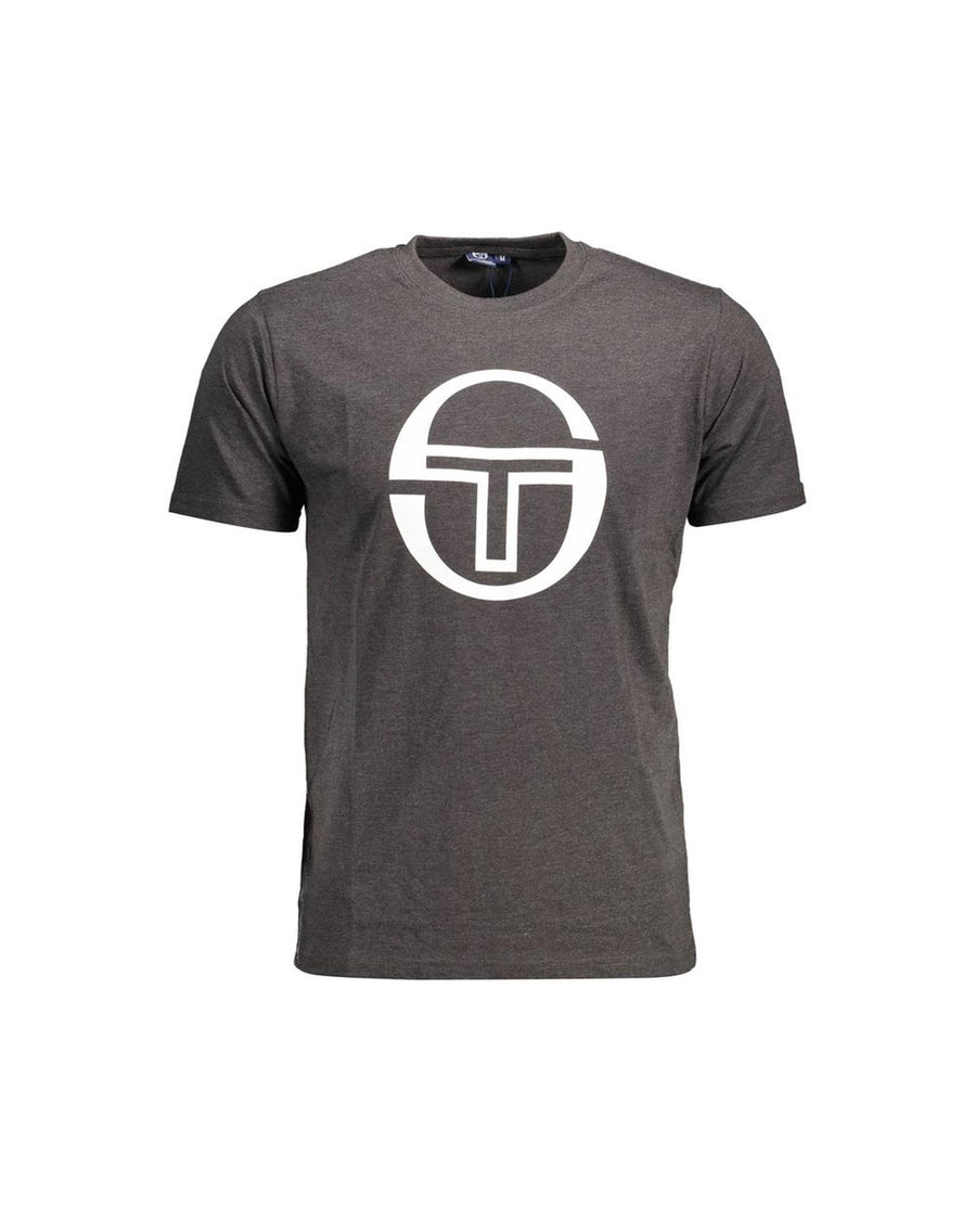 Sergio Tacchini Men's Gray Cotton T-Shirt - 2XL