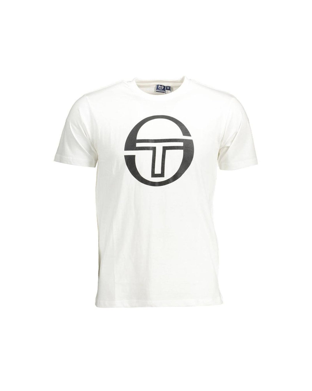 Sergio Tacchini Men's White Cotton T-Shirt - 2XL