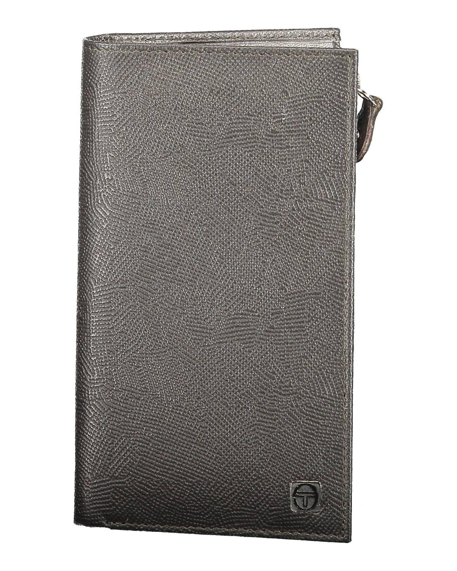 Sergio Tacchini Men's Elegant Leather Bifold Wallet with Coin Pocket - One Size