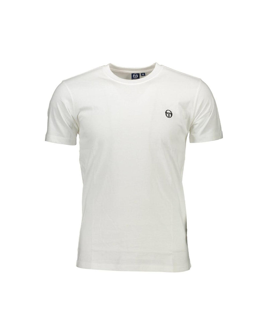 Sergio Tacchini Men's White Cotton T-Shirt - XL