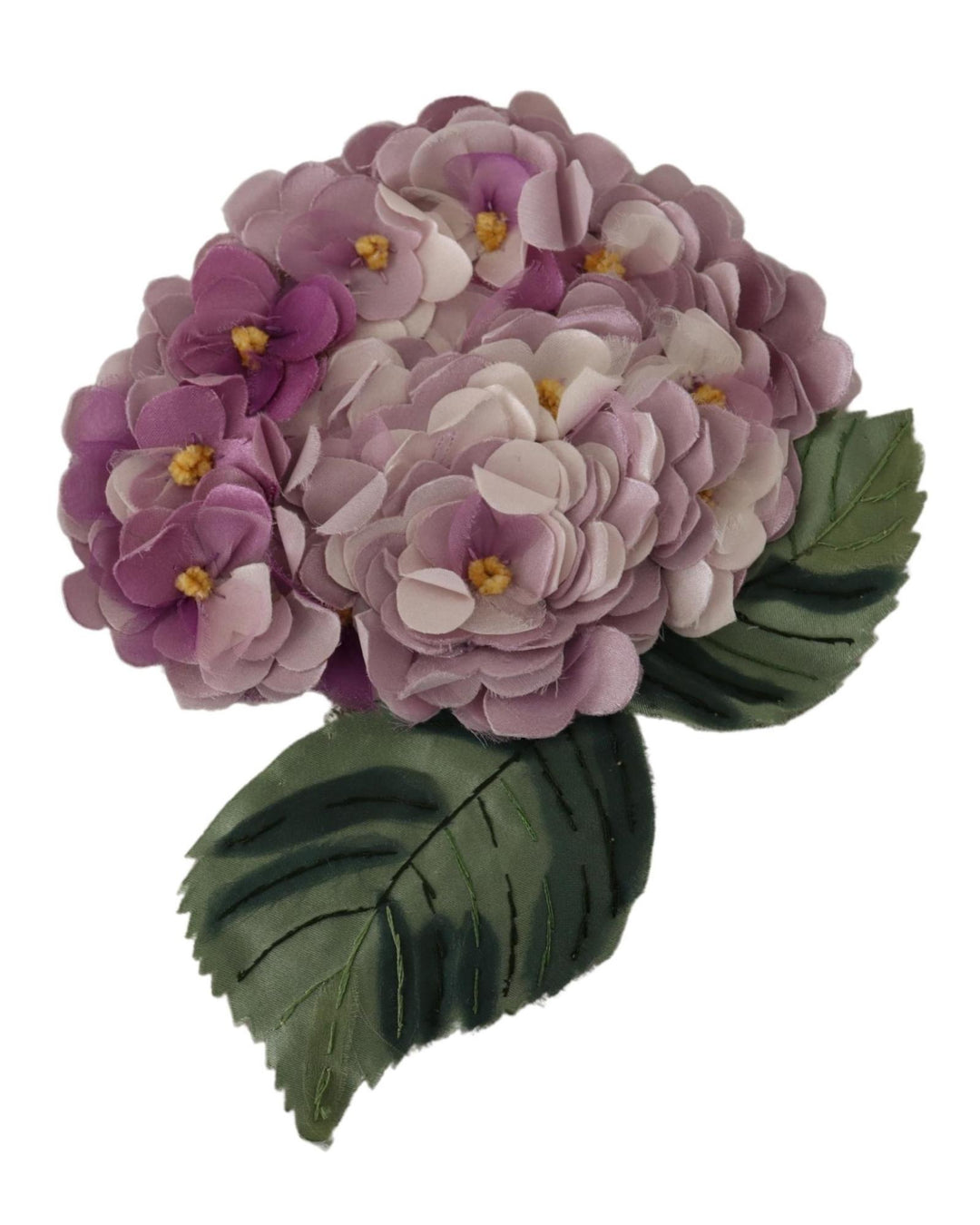 Dolce & Gabbana Women's Elegant Purple Floral Silk Blend Brooch - One Size