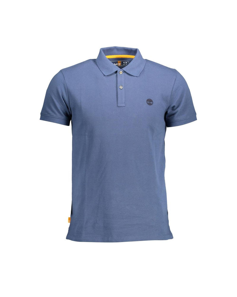 Timberland Men's Blue Cotton Polo Shirt - S