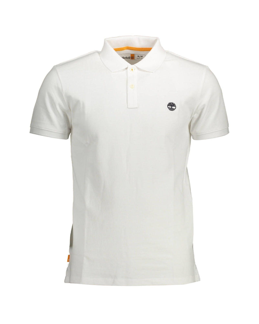 Timberland Men's White Cotton Polo Shirt - S