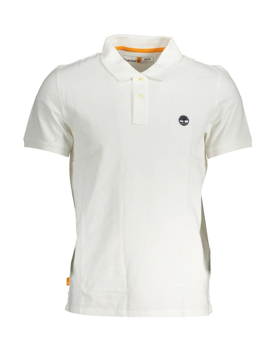 Timberland Men's White Cotton Polo Shirt - S