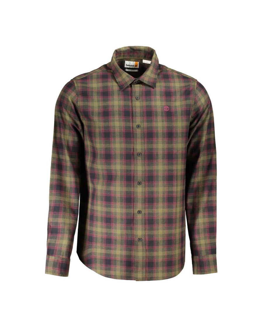 Timberland Men's Green Cotton Shirt - L