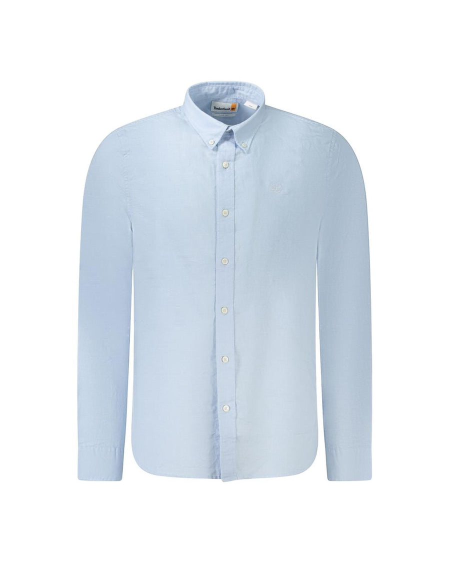 Timberland Men's Light Blue Cotton Shirt - S