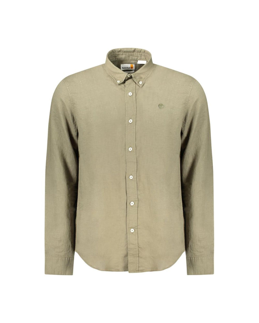 Timberland Men's Green Cotton Shirt - S