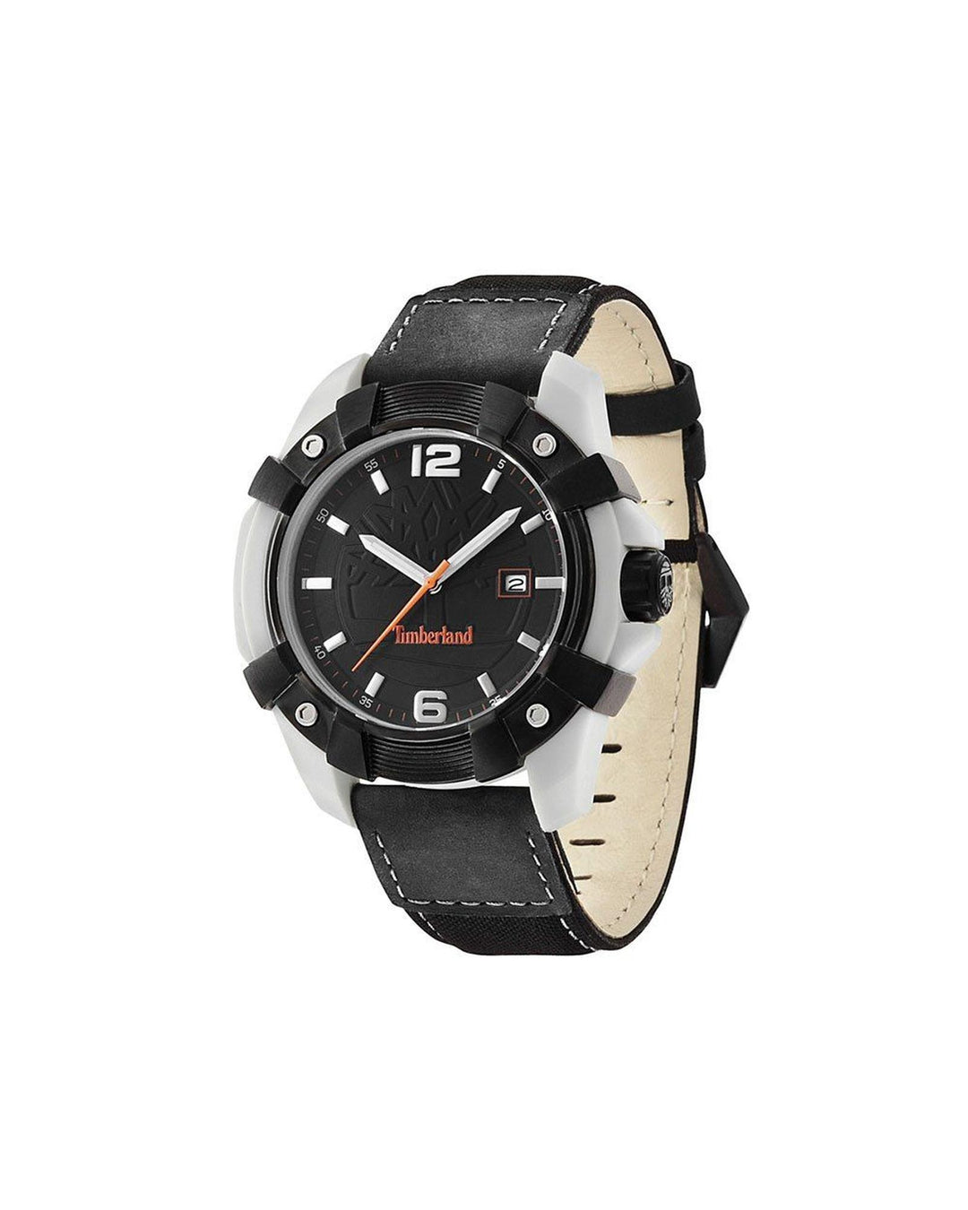 Timberland Men's Black Leather Watch - One Size