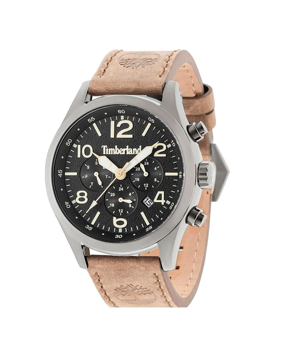 Timberland Men's Black Leather Watch - One Size