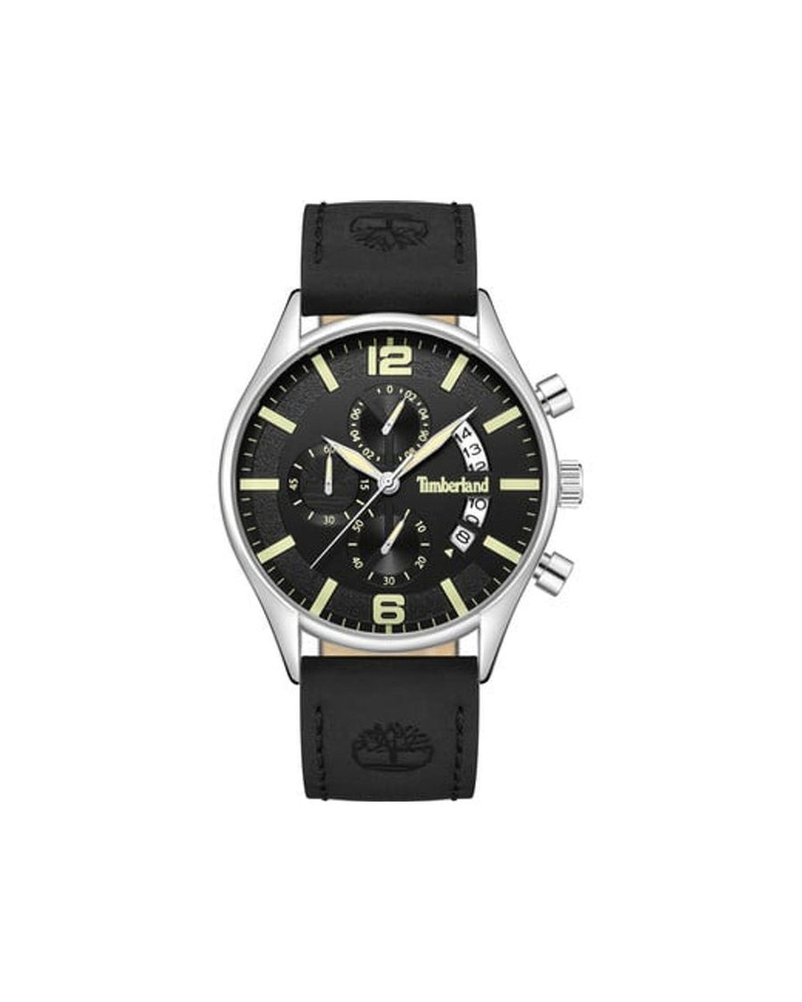 Timberland Men's Black Leather Watch - One Size