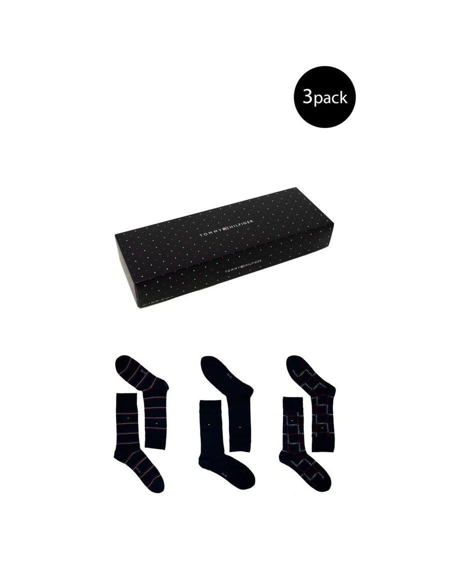 Tommy Hilfiger Men's Blue Cotton Sock - 39-42 US