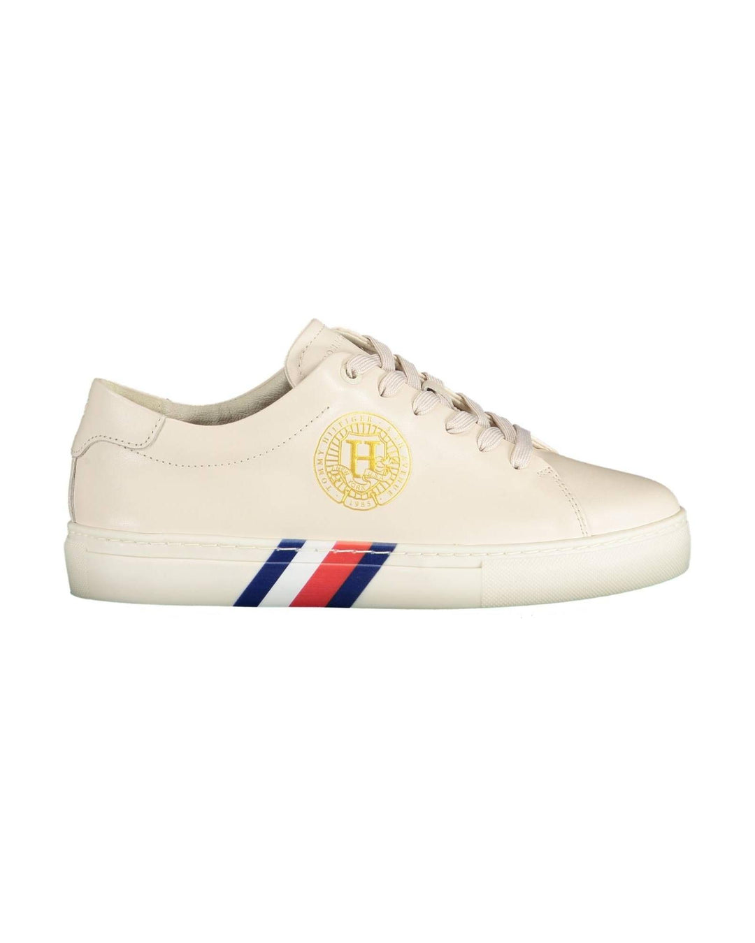 Tommy Hilfiger Women's Beige Polyester Sneaker - 40 EU